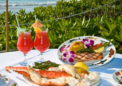 Dine with your toes in the sand