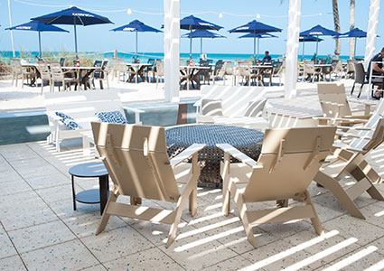 Enjoy Florida seafood while you watch the sunset