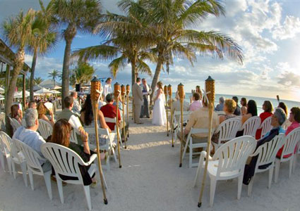 The sunset wedding of your dreams at the Sandbar