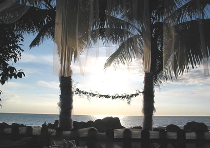 Have your reception in our beachfront pavillion