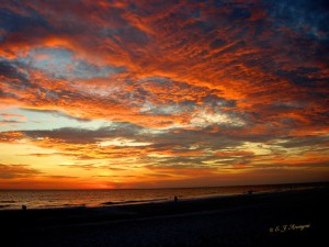 Gorgeous Anna Maria Island Sunset from the deck of the Sandbar