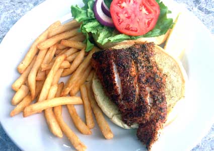 Blackened Grouper Sandwich