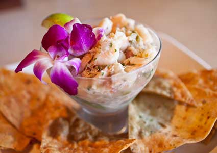 Great food at the Sandbar Restaurant on Anna Maria Island