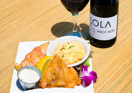 Snapper Collars and LOLA Wine