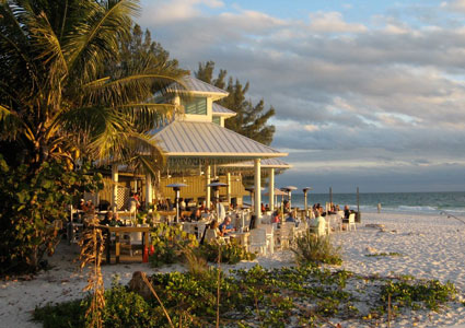 Enjoy dinner on the beach, Anna Maria Island