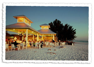 The Sandbar Restaurant, great food right on the beach
